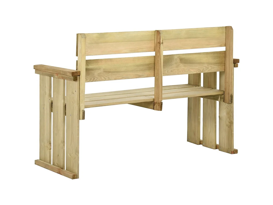 Tuinbank 121 cm geïmpregneerd grenenhout