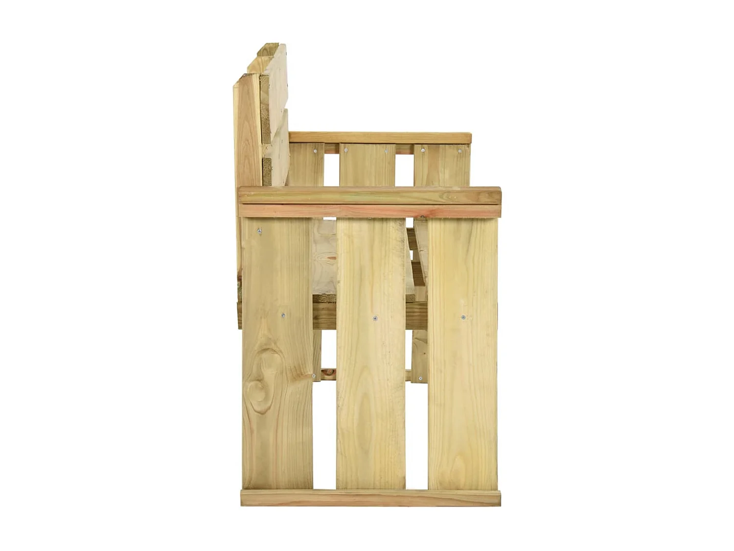 Panca da giardino 121 cm in legno di pino impregnato