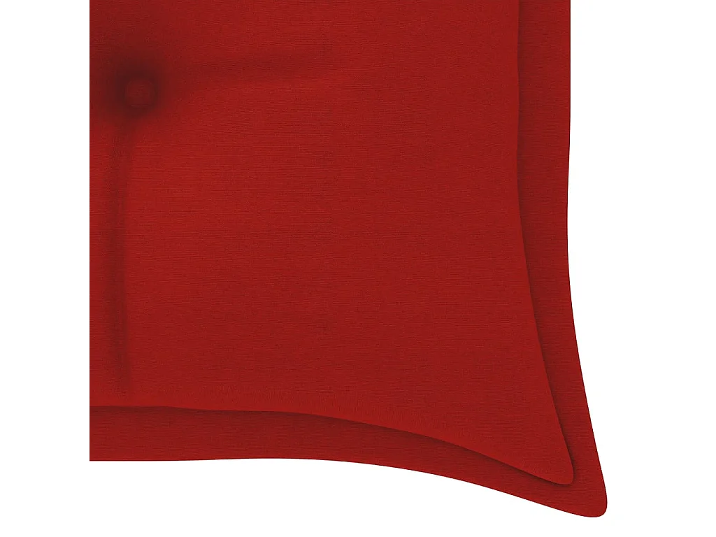 Banc de jardin empilable et coussin 159 cm Bois de teck massif