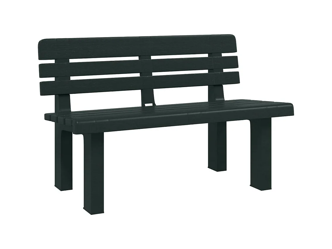 Groene tuinbank 110x52x71 cm polypropyleen