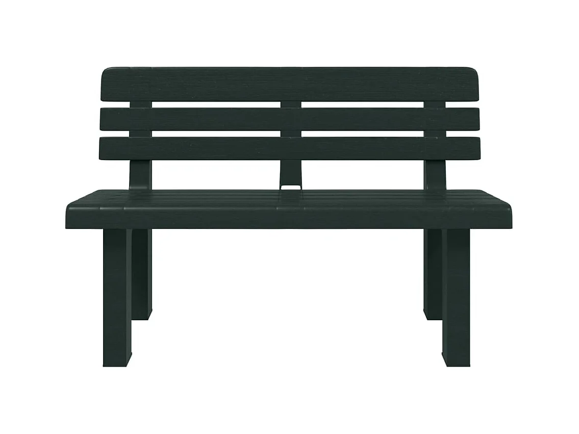 Groene tuinbank 110x52x71 cm polypropyleen