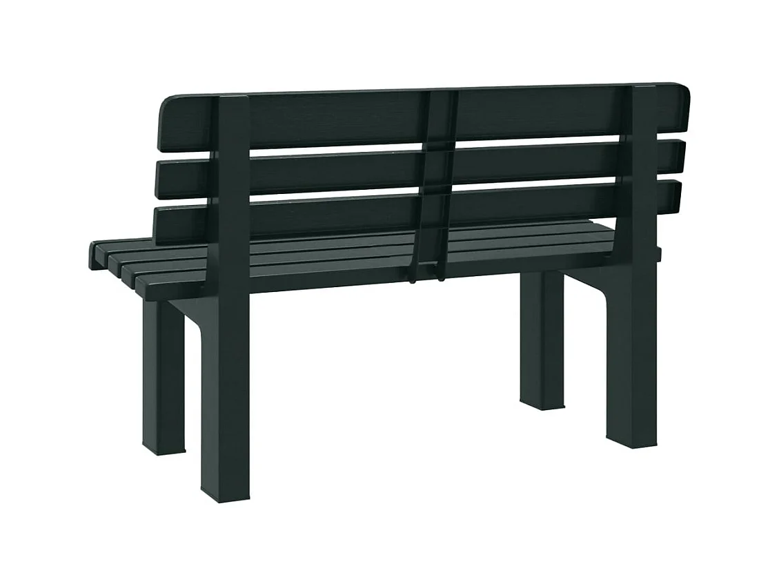 Groene tuinbank 110x52x71 cm polypropyleen