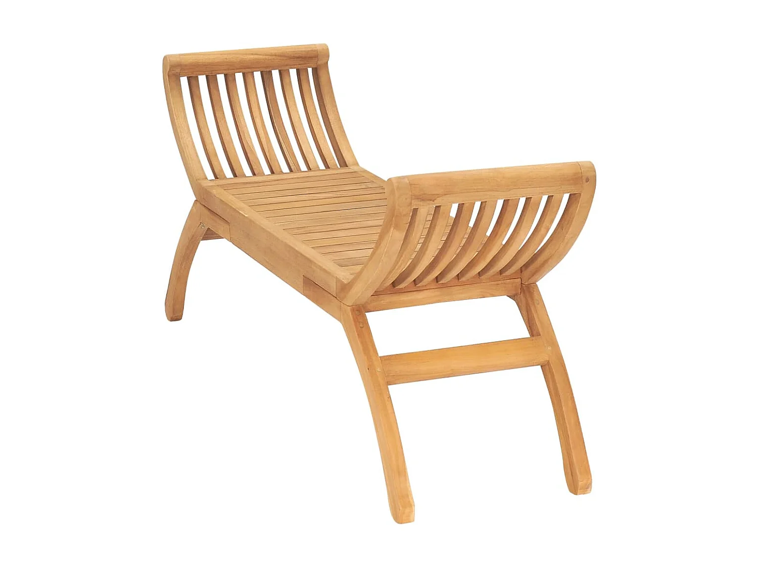 Banco de jardín 126 cm Madera maciza de teca