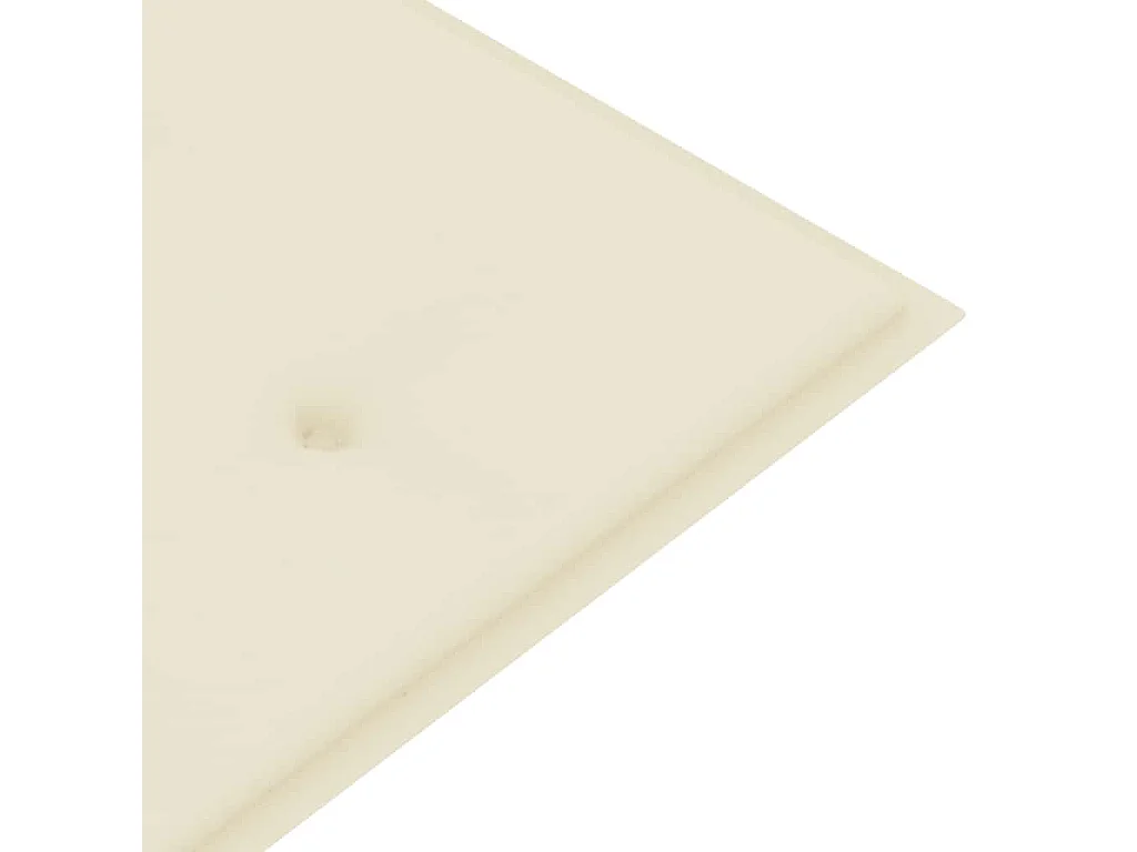 Banc Batavia avec coussin crème 150 cm Bois de teck massif