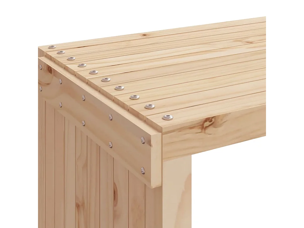 Panca da giardino estensibile 212,5x40,5x45 cm in legno massello di pino