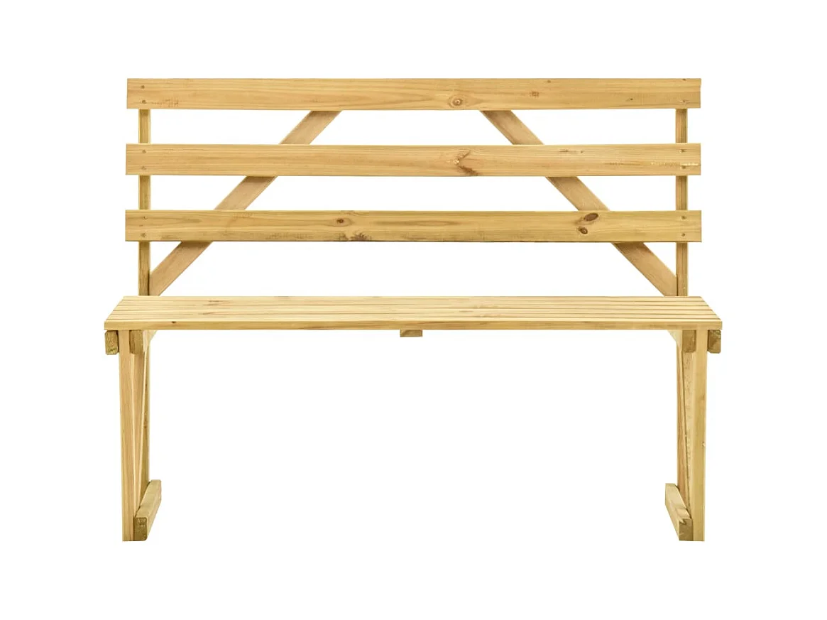 Banco de jardín 120 cm Madera de pino impregnada