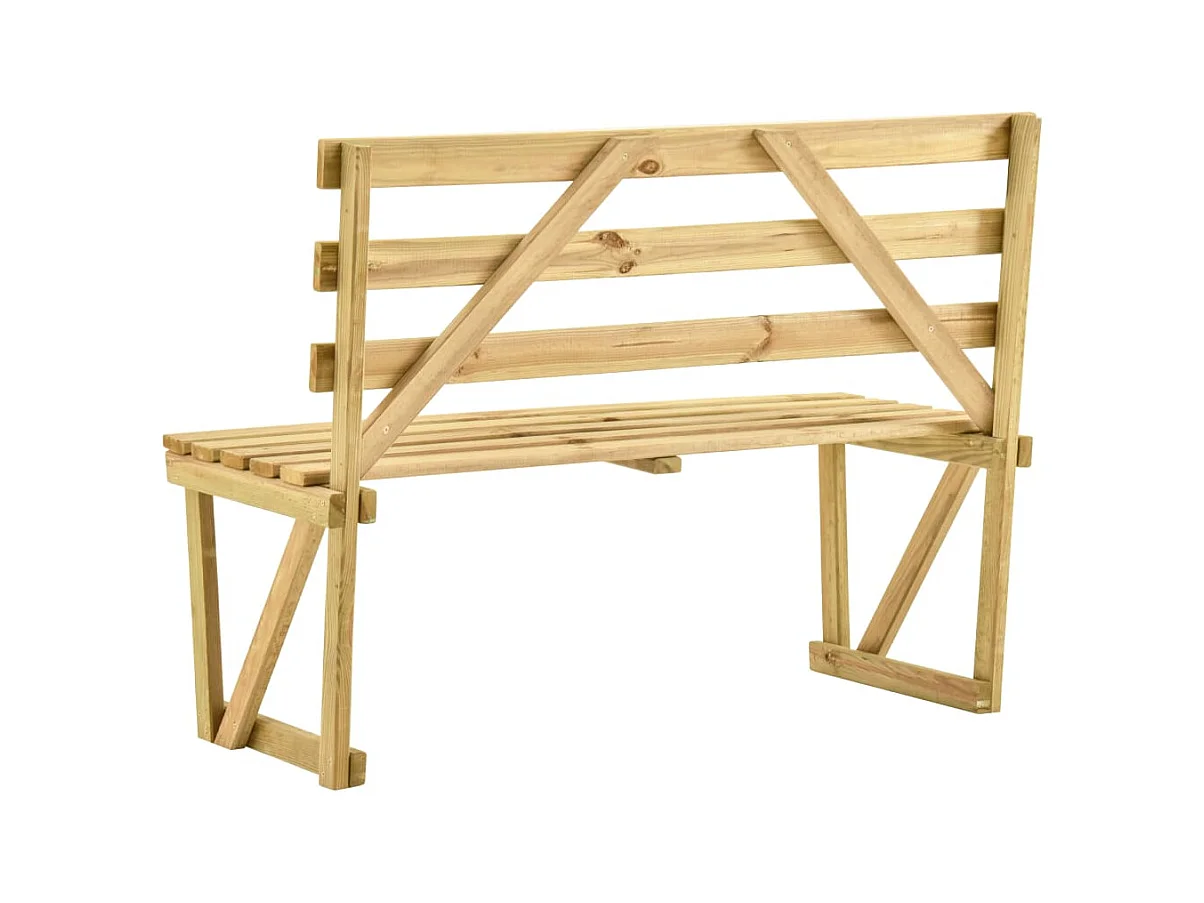 Banco de jardín 120 cm Madera de pino impregnada