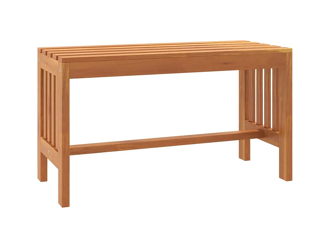 Banc de jardin 80 cm bois massif d'eucalyptus