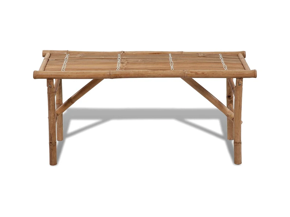 Banco de jardín plegable 118 cm Bambú