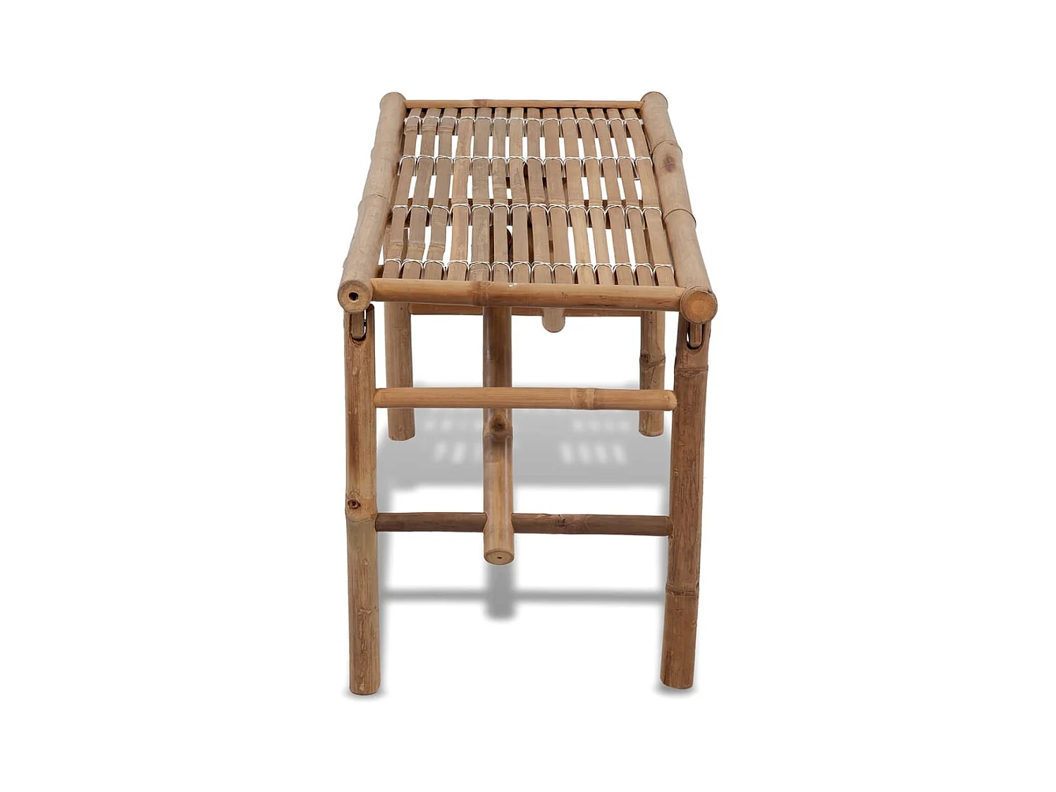 Banco de jardín plegable 118 cm Bambú