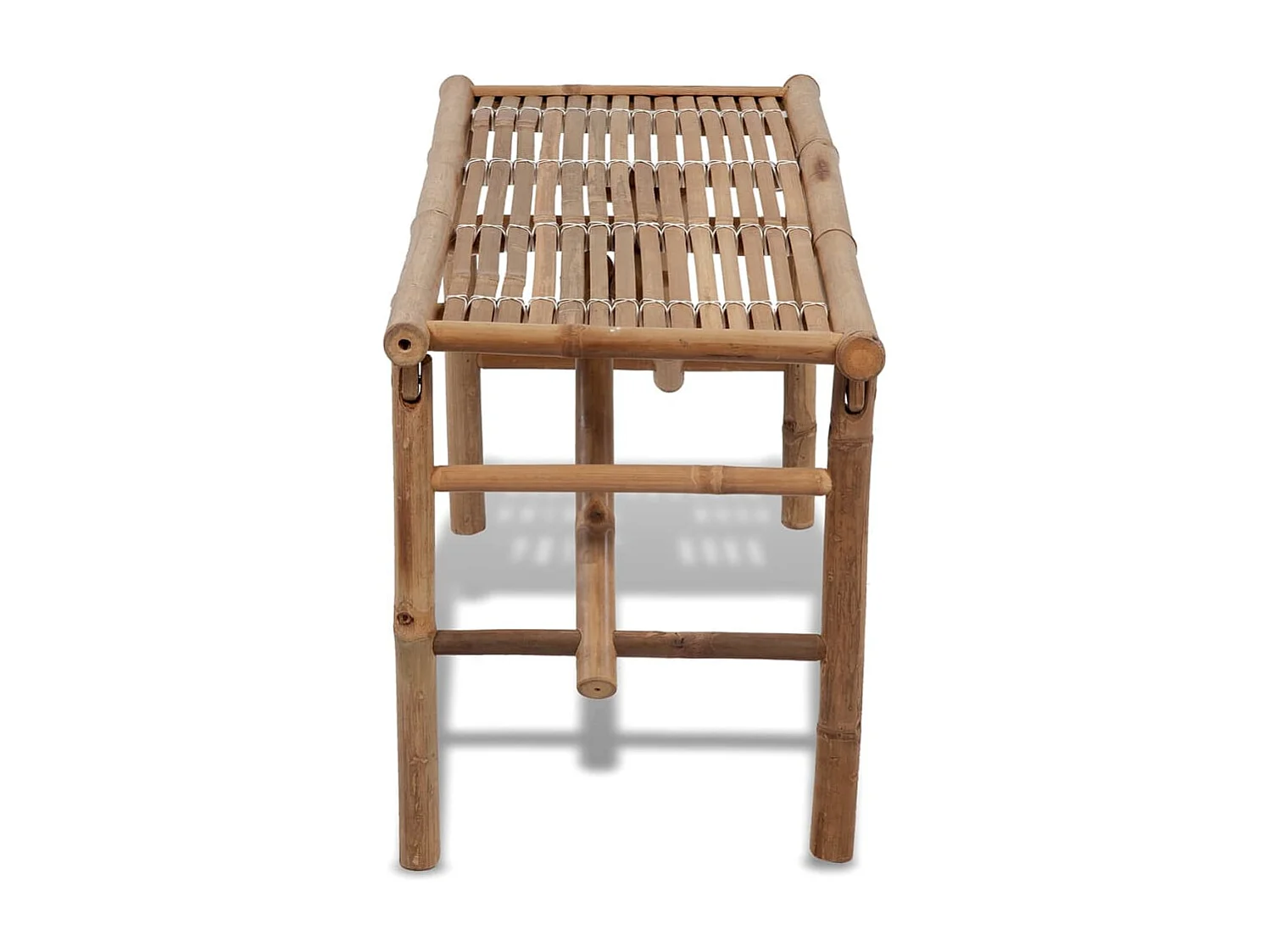 Panca da giardino pieghevole 118 cm in bambù