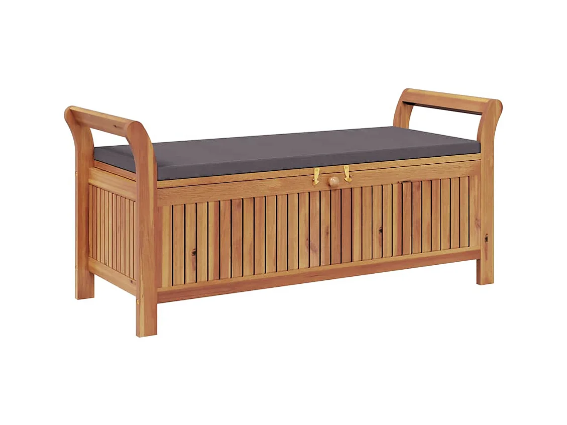 Tuinbank met kussen 126 cm Acaciahout