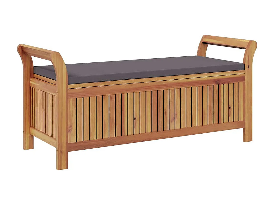 Tuinbank met kussen 126 cm Acaciahout