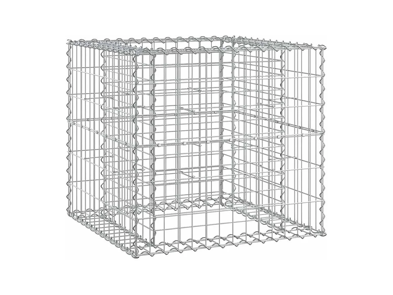 Gartenbank mit Gabionenkorb aus massivem Douglasienholz