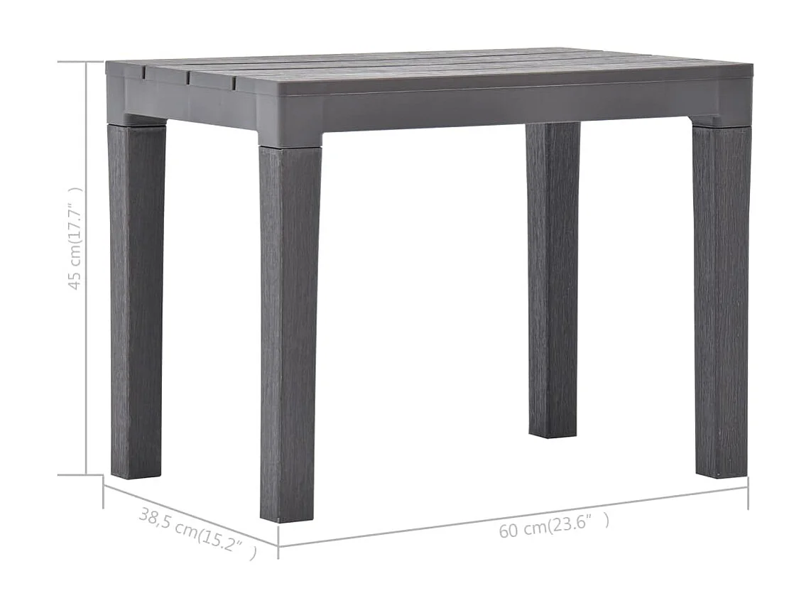 Set di 2 panchine da giardino in plastica Moka