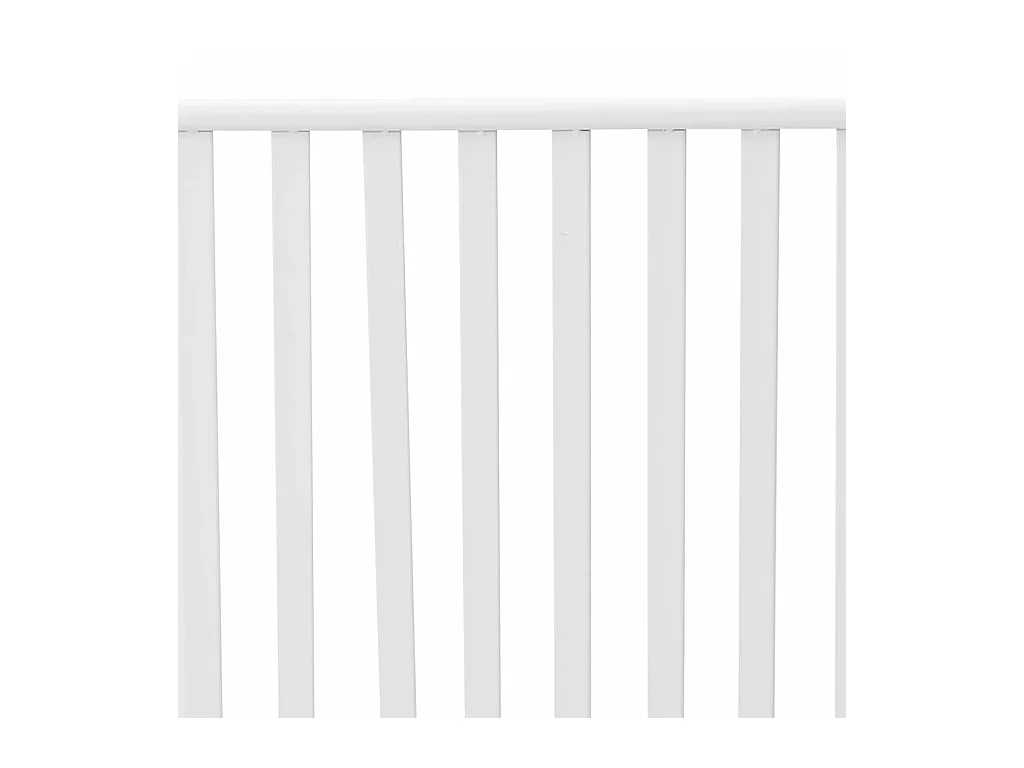 Panca da giardino bianca 104 x 54 x 93cm Acciaio