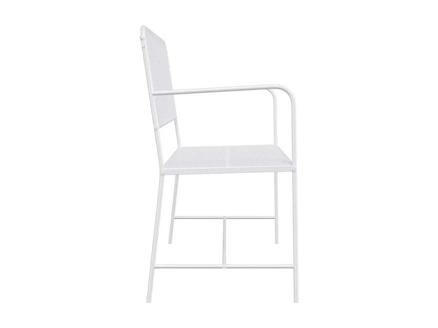 Banc de jardin Blanc 104 x 54 x 93cm Acier