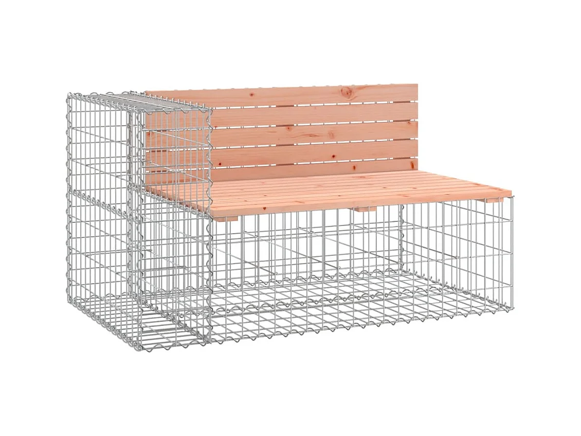 Gabion design tuinbank 244x71x65,5 cm massief Douglas hout