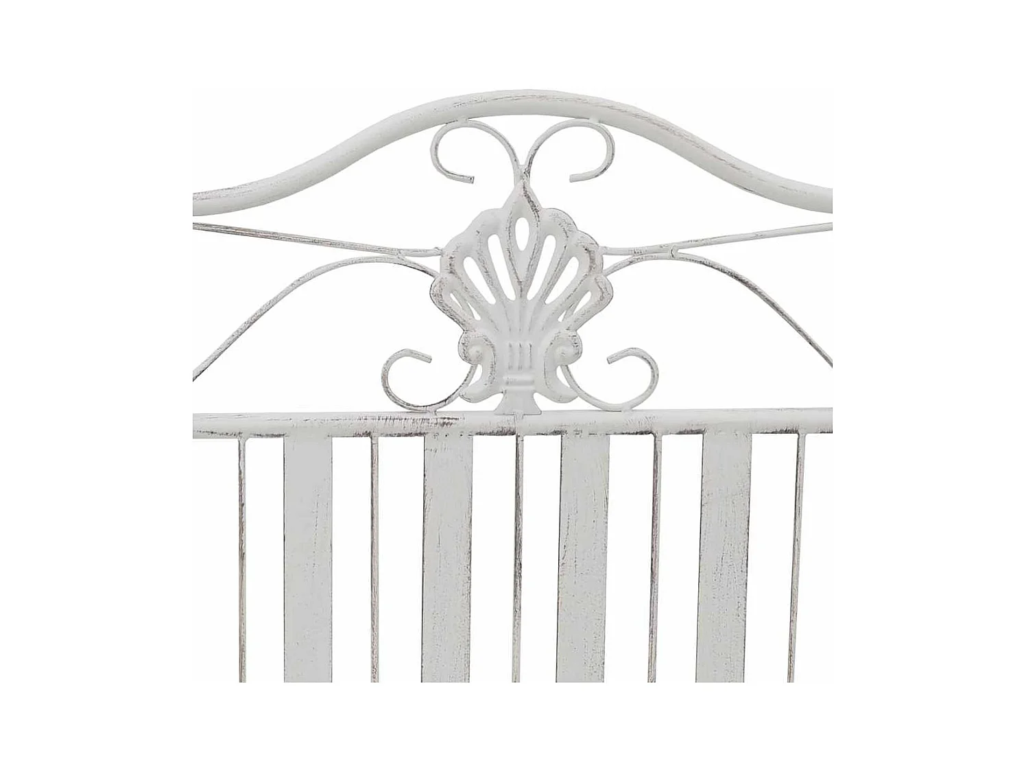 Witte tuinbank 104 x 54 x 93 cm Staal