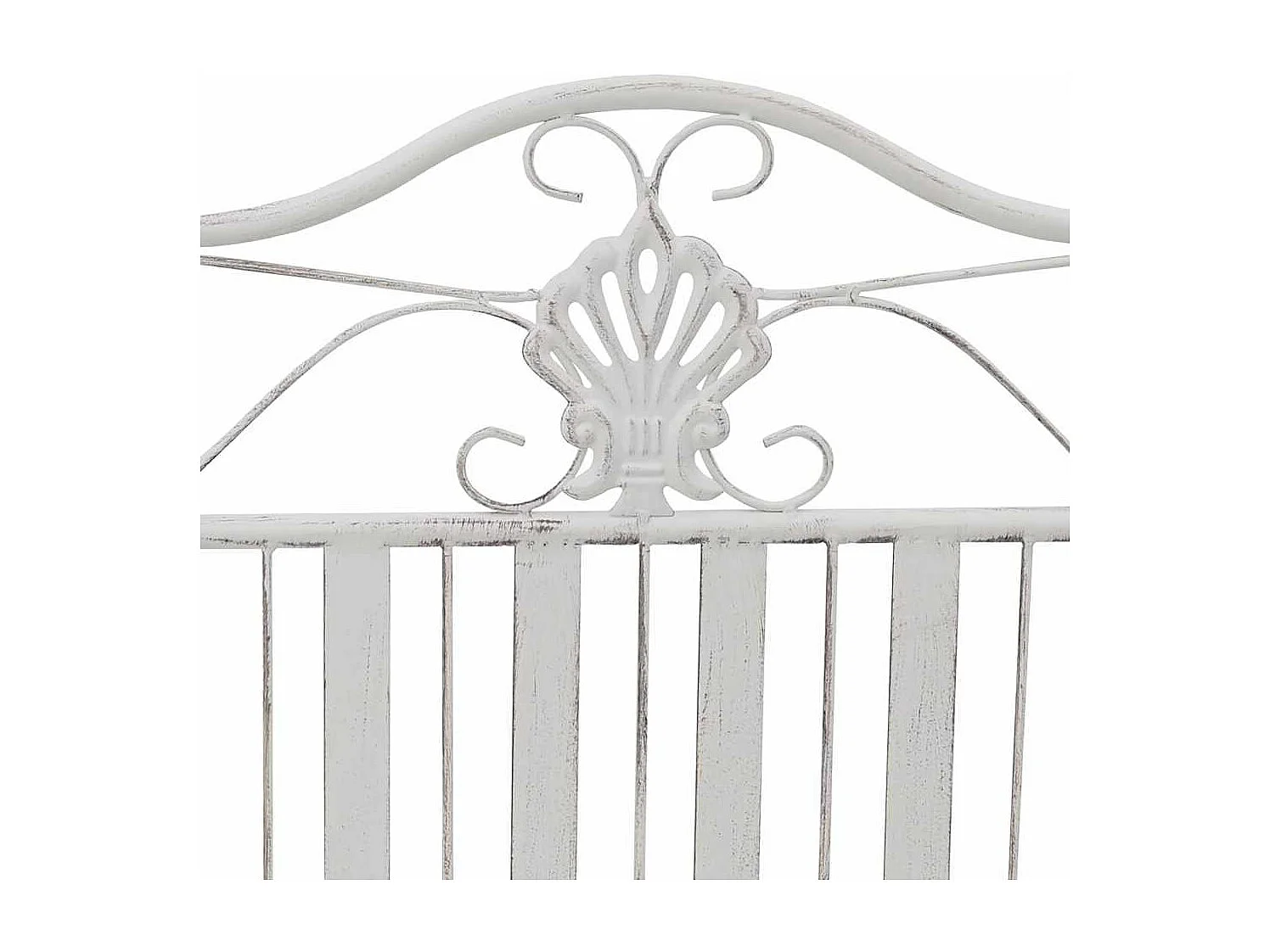 Banc de jardin Blanc 104 x 54 x 93cm Acier