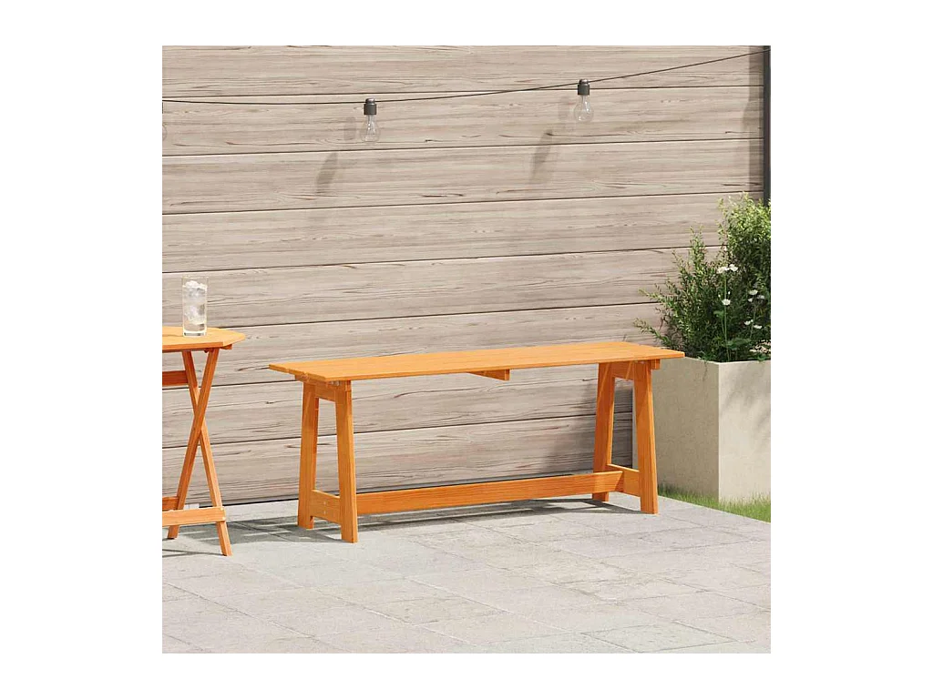 Banc extérieur Marron 119 x 35 x 47 cm Bois de pin massif