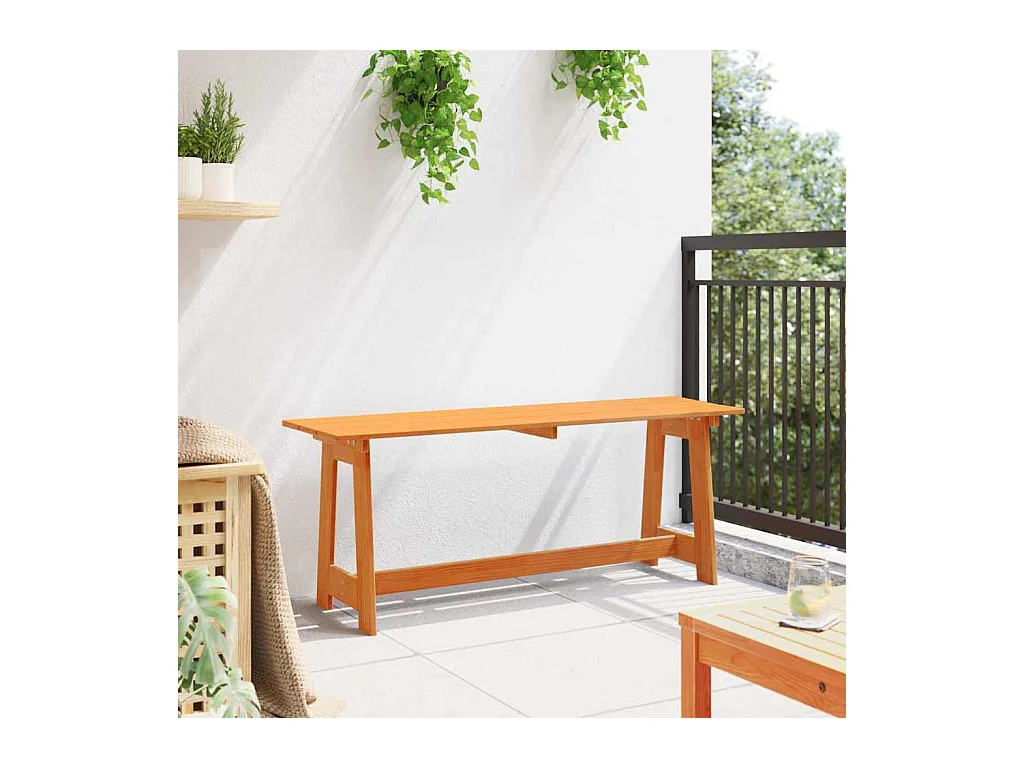Banc extérieur Marron 119 x 35 x 47 cm Bois de pin massif