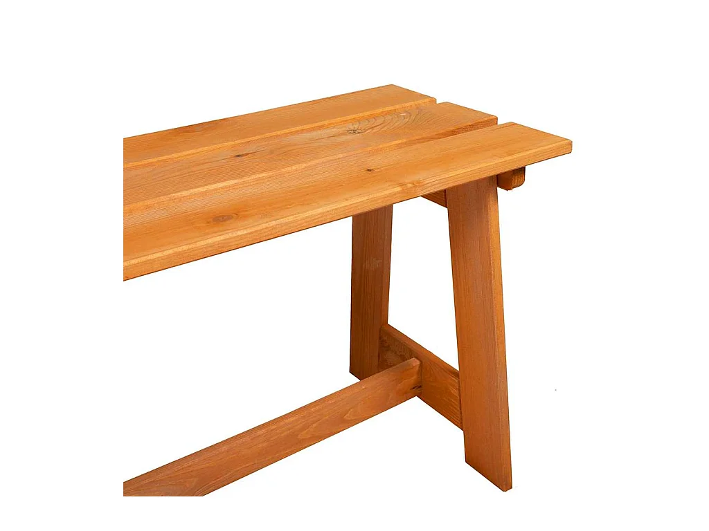 Banc extérieur Marron 119 x 35 x 47 cm Bois de pin massif