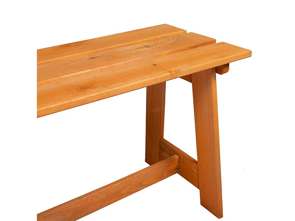 Banc extérieur Marron 119 x 35 x 47 cm Bois de pin massif