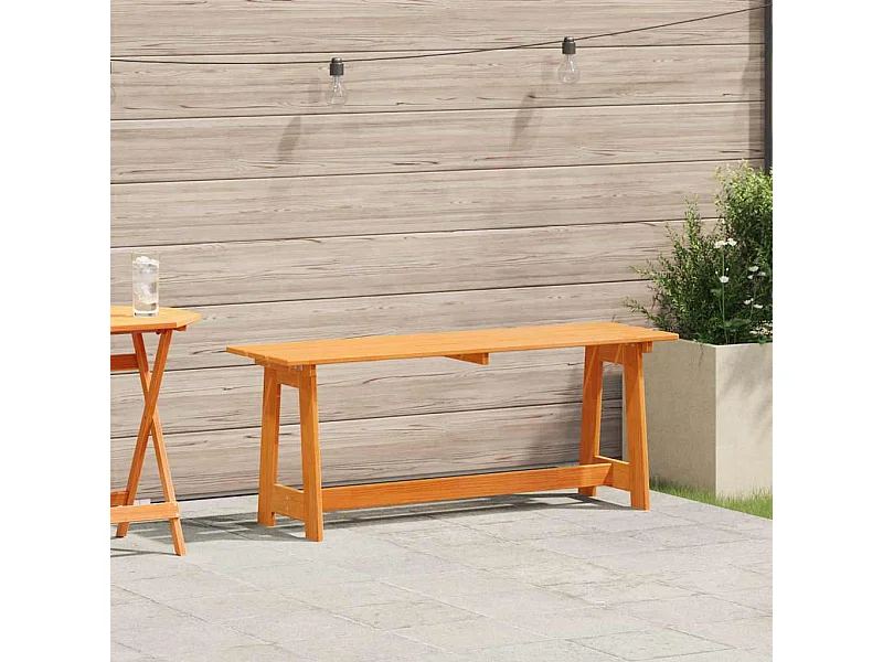 Gartenbank Braun 119 x 35 x 47 cm Massivholz Kiefer