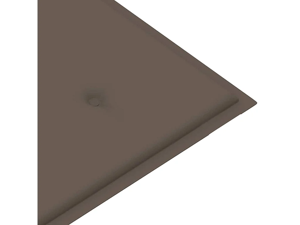 Banco de jardín plegable con cojín 118 cm Bambú