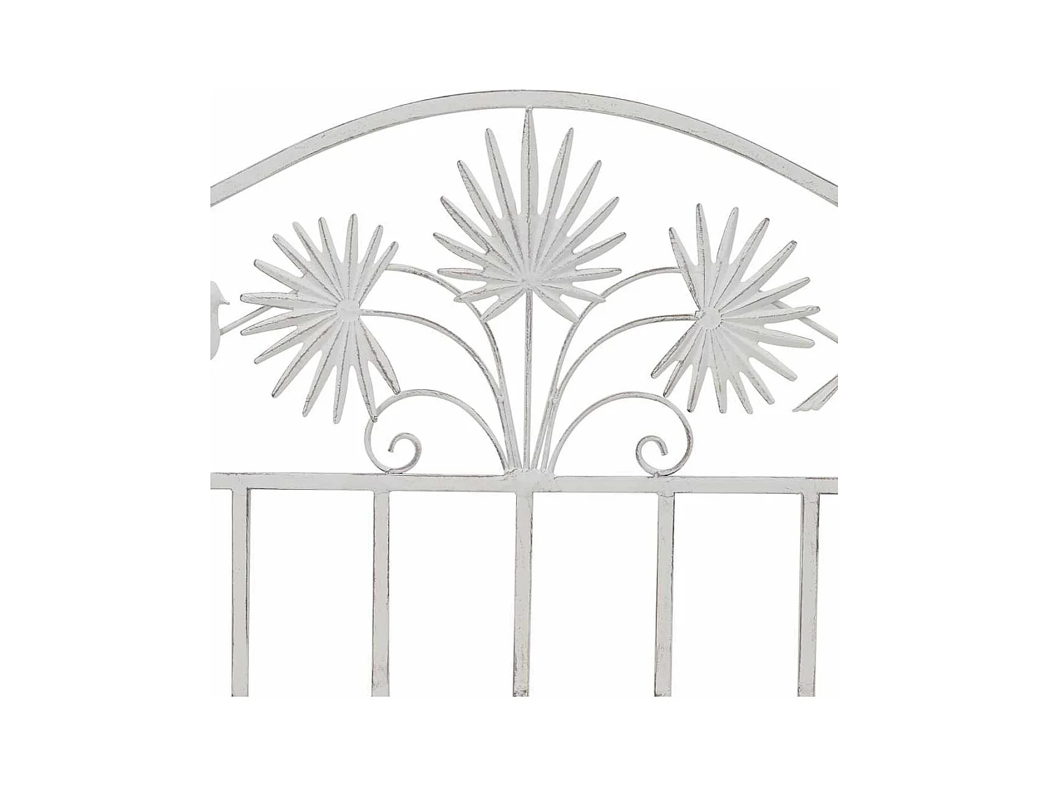 Banc de jardin Blanc 104 x 54 x 93cm Acier