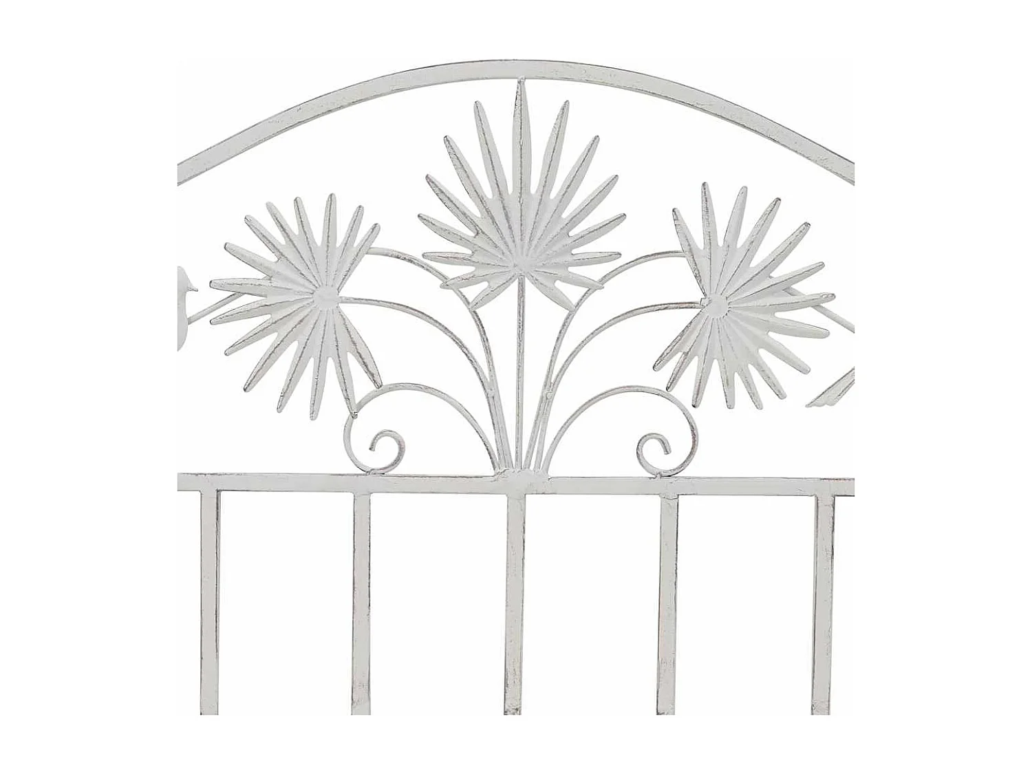 Banc de jardin Blanc 104 x 54 x 93cm Acier