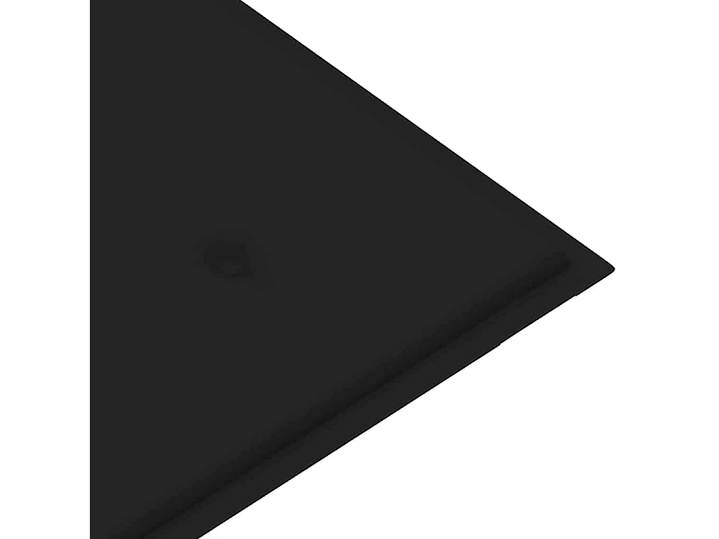 Panca da giardino pieghevole con cuscino 118 cm in bambù