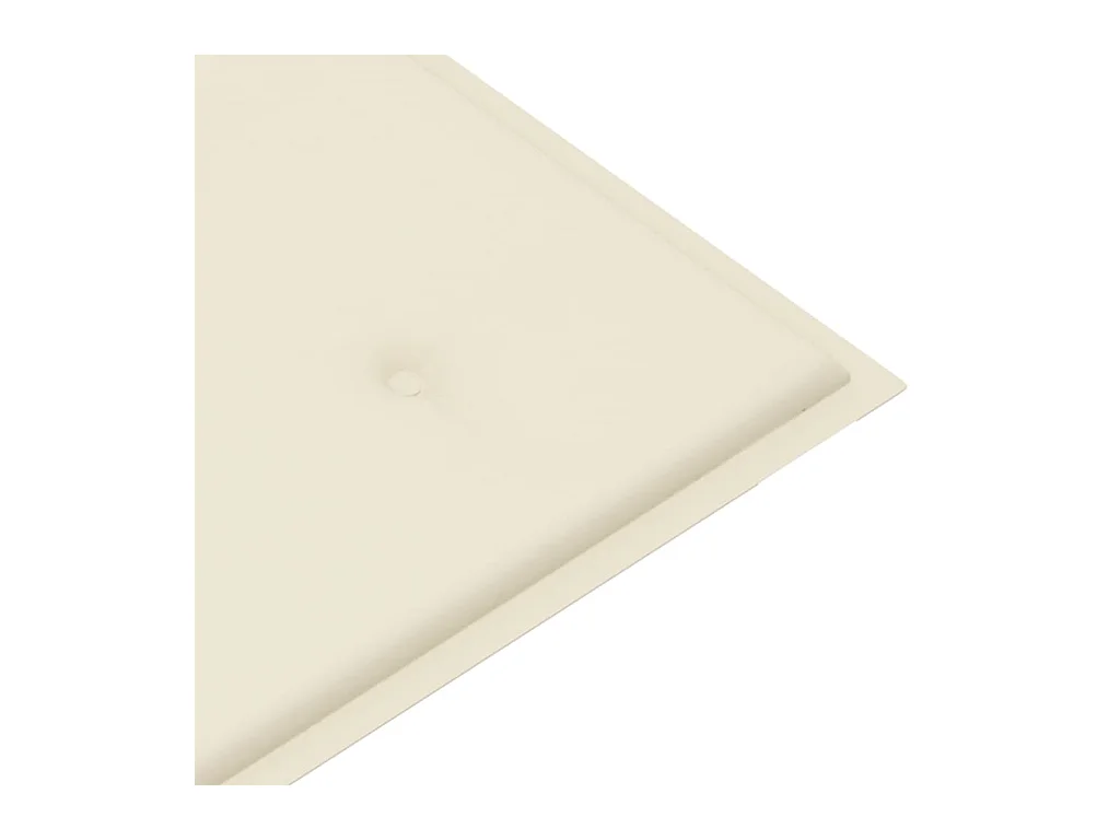 Banc de jardin pliable avec coussin 118 cm Bambou