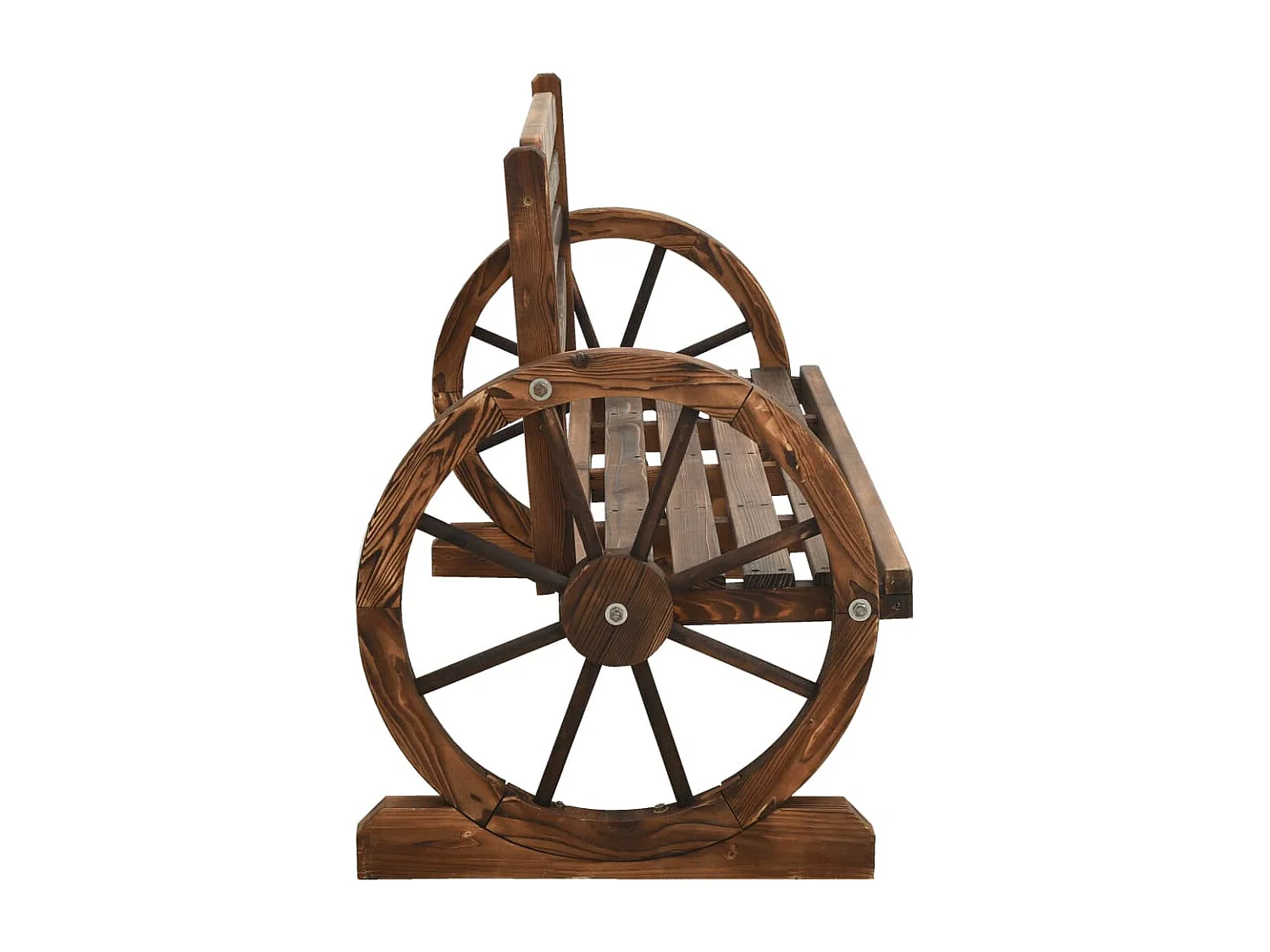 Panca da giardino 112 cm in legno massello di abete