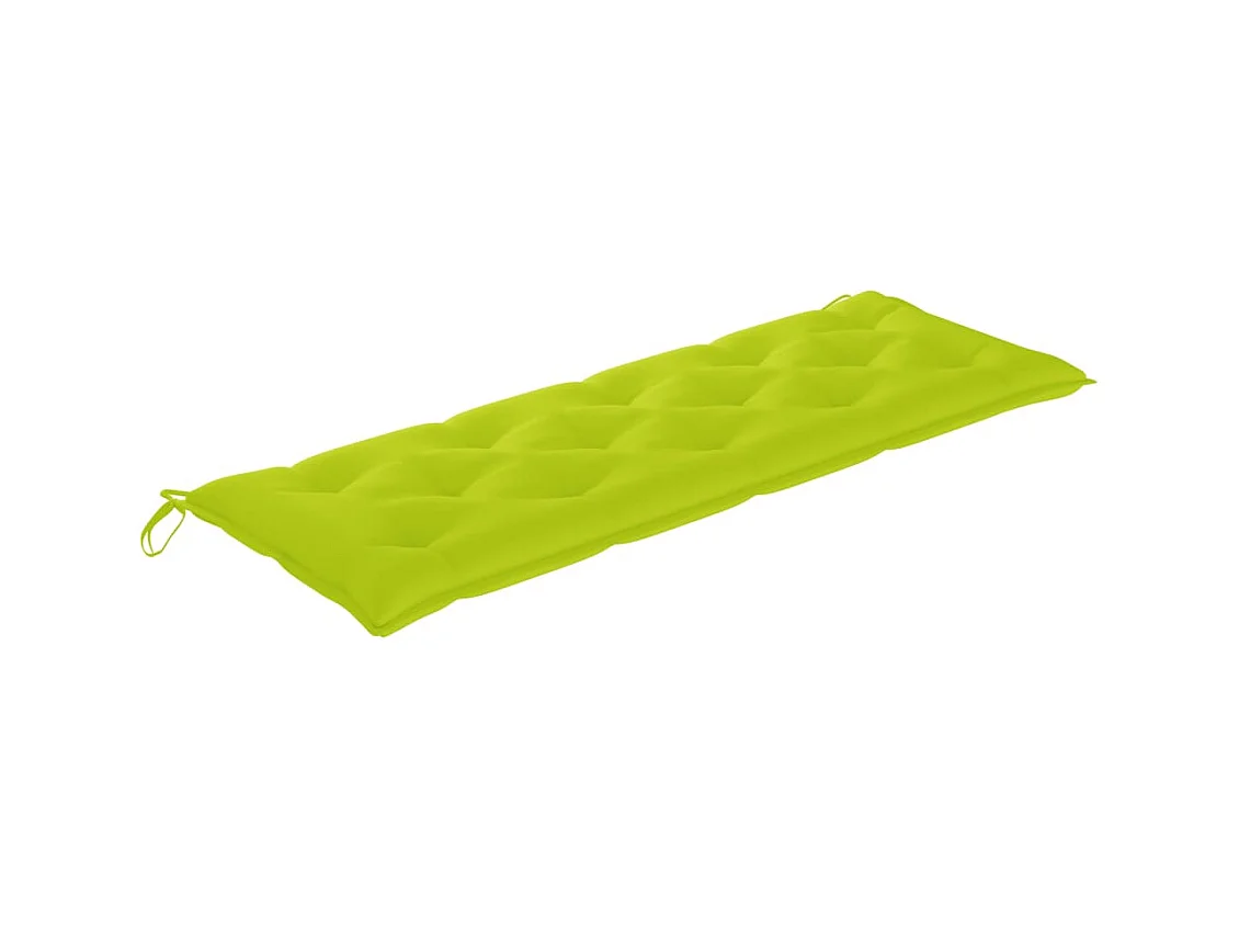 Banco de jardín apilable y cojín 159 cm Madera maciza de teca