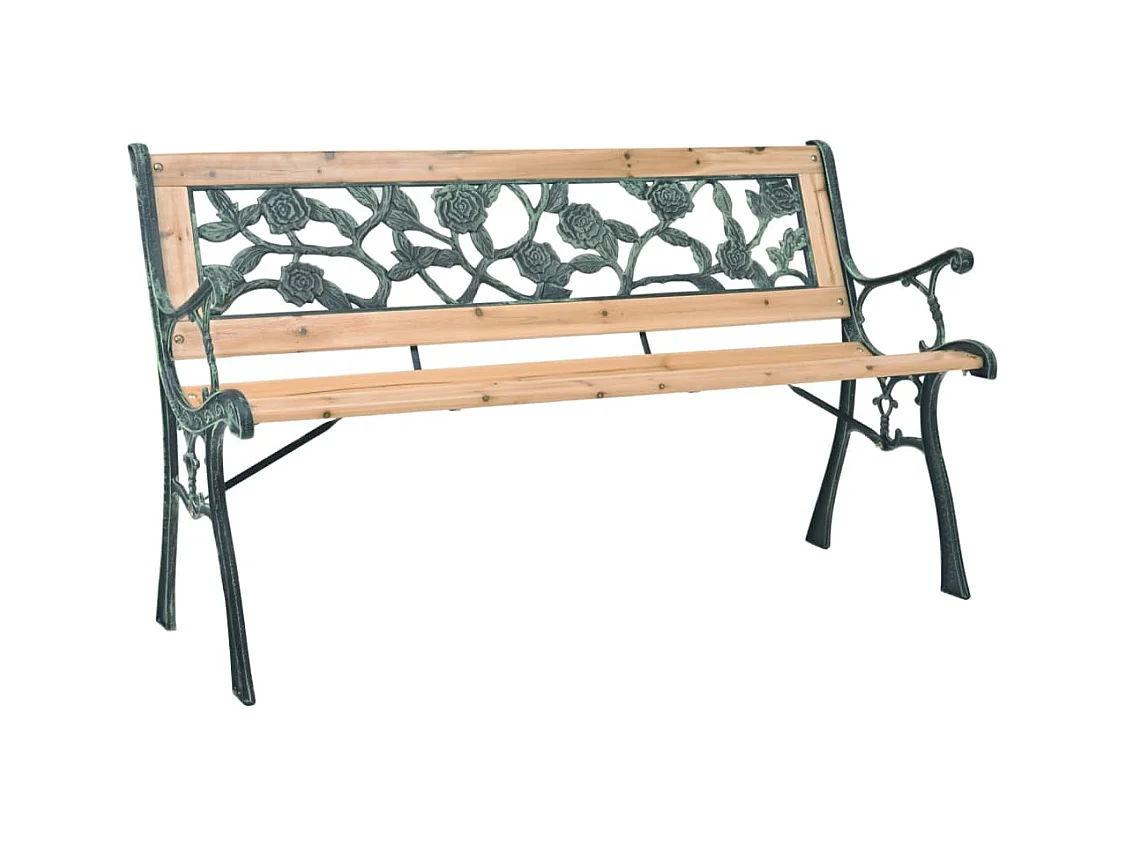 Banco de jardín 122 cm Madera