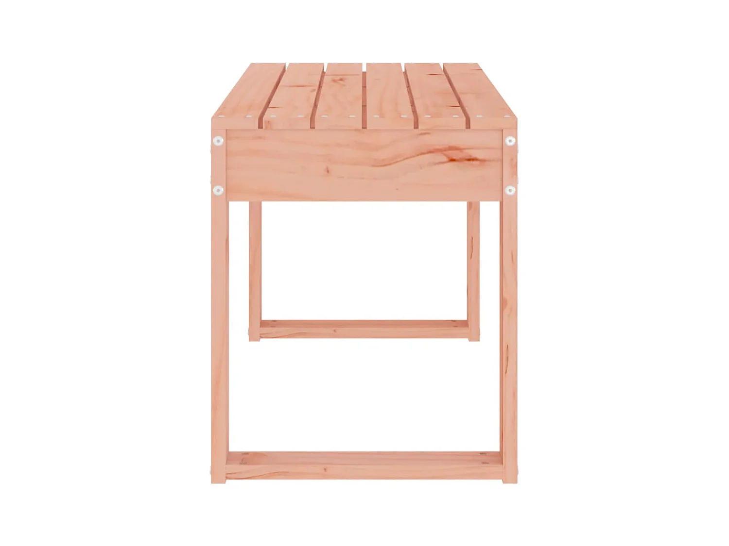 Banco de jardín 80x38x45 cm madera maciza Douglas