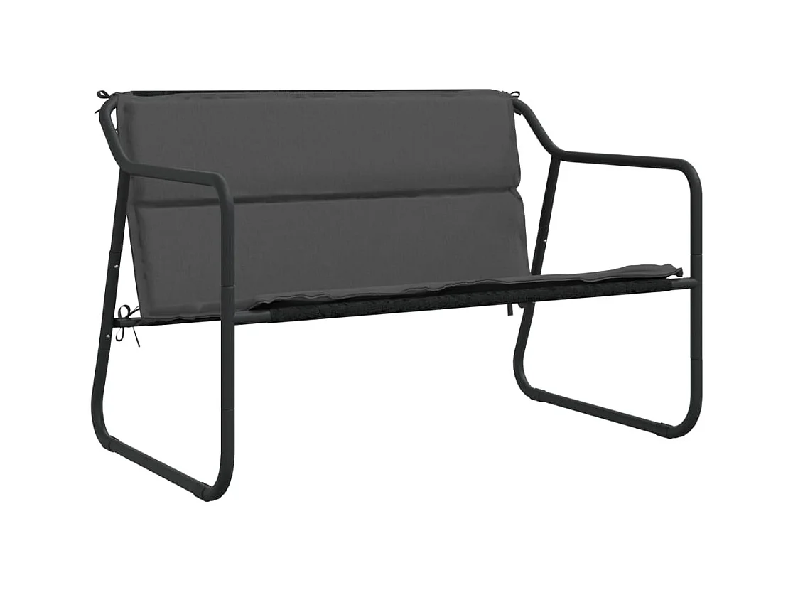 2-zits tuinbank met antraciet stalen kussen