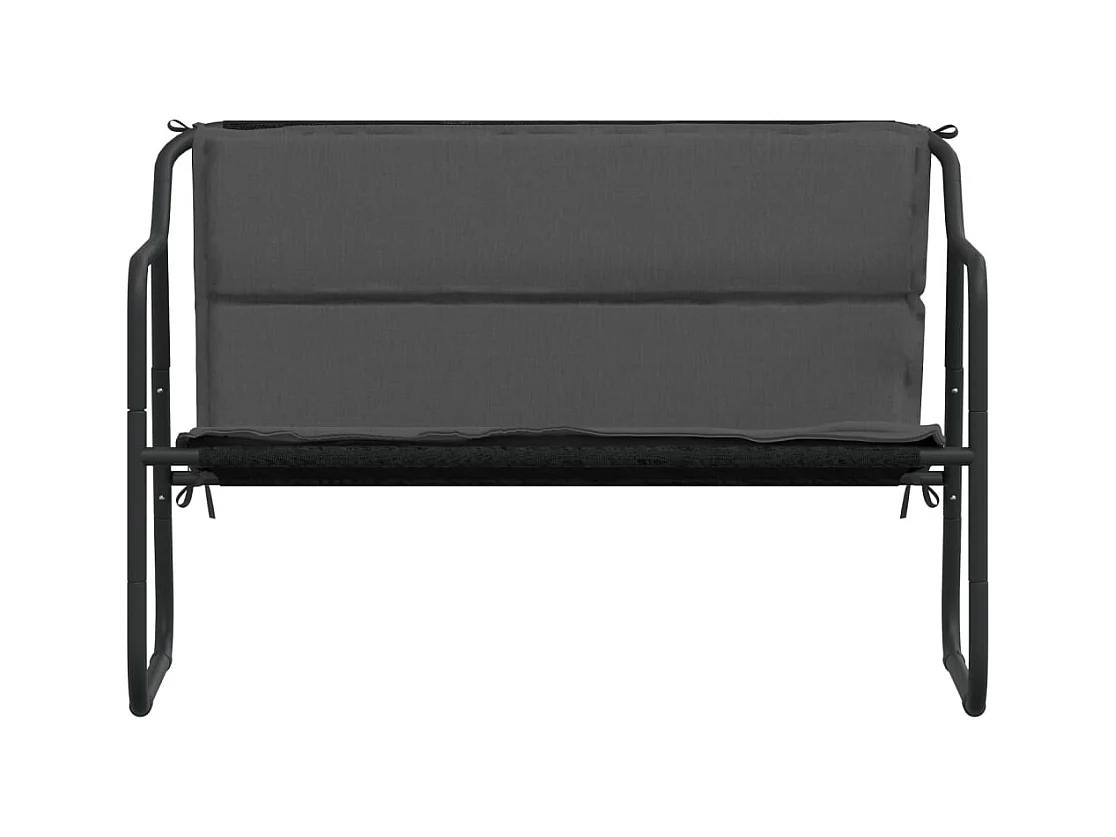 2-zits tuinbank met antraciet stalen kussen