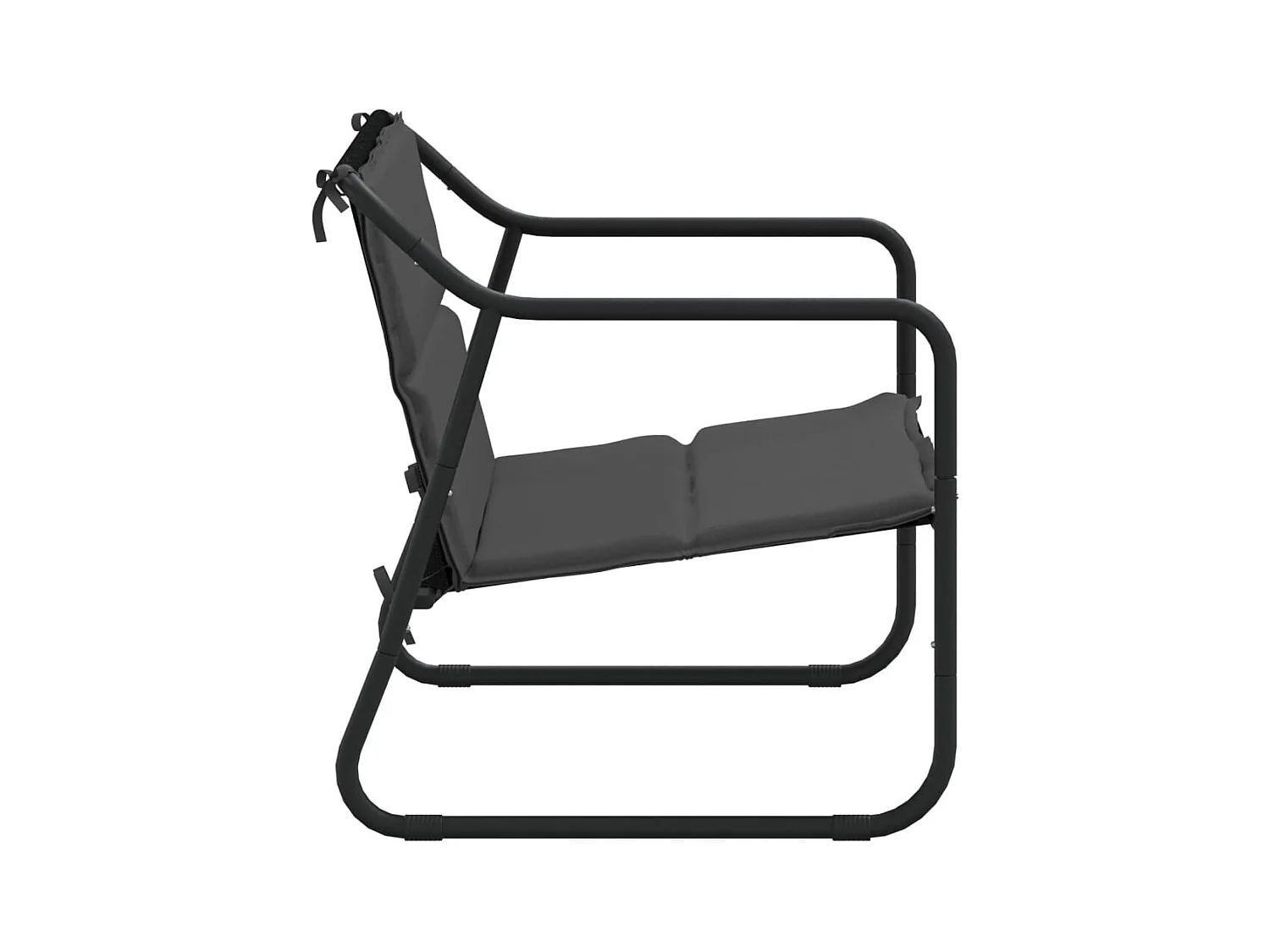 2-zits tuinbank met antraciet stalen kussen