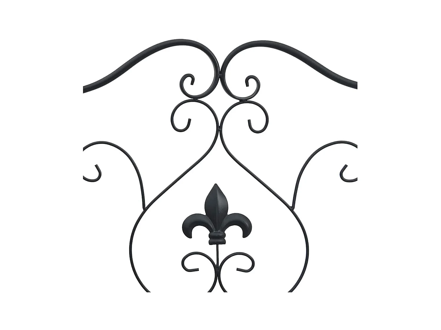 Banc de jardin Noir 104 x 54 x 93cm Acier