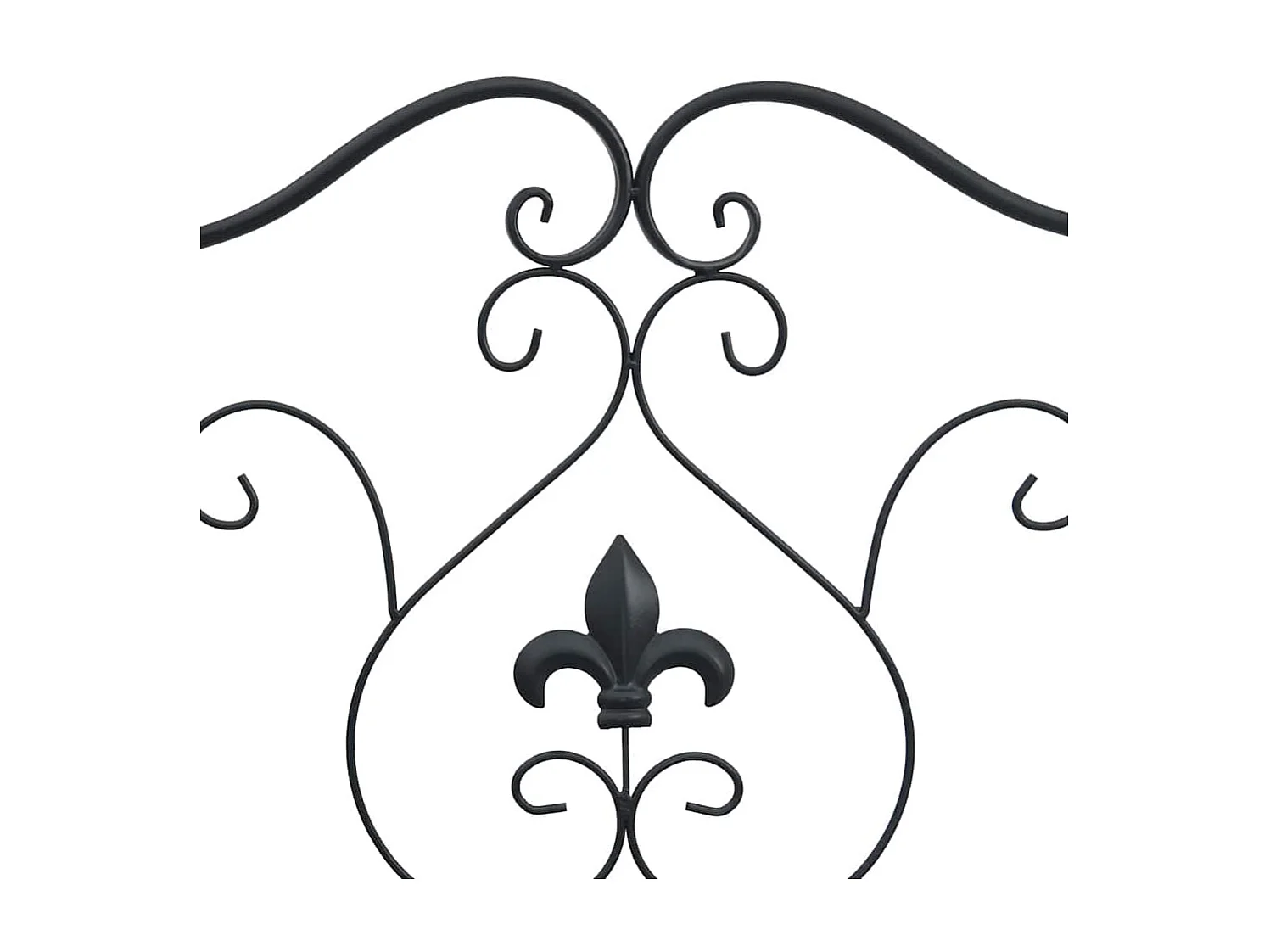 Banc de jardin Noir 104 x 54 x 93cm Acier