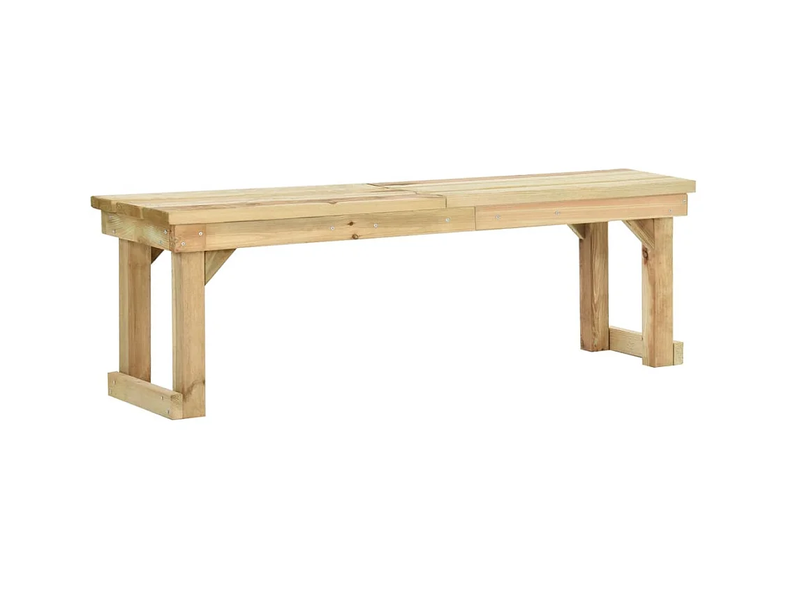 Banco de jardín 140 cm Madera de pino impregnada