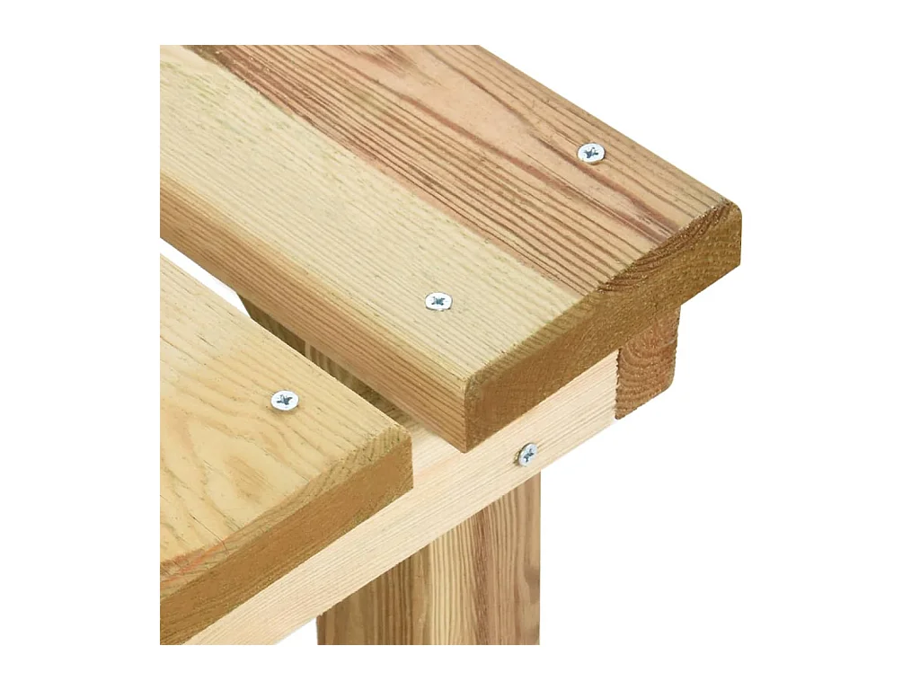 Banco de jardín 140 cm Madera de pino impregnada