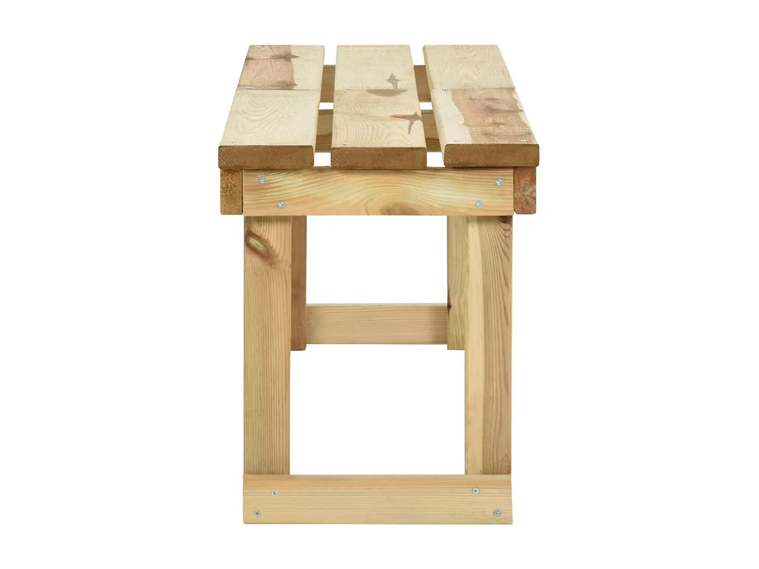 Panca da giardino 140 cm in legno di pino impregnato