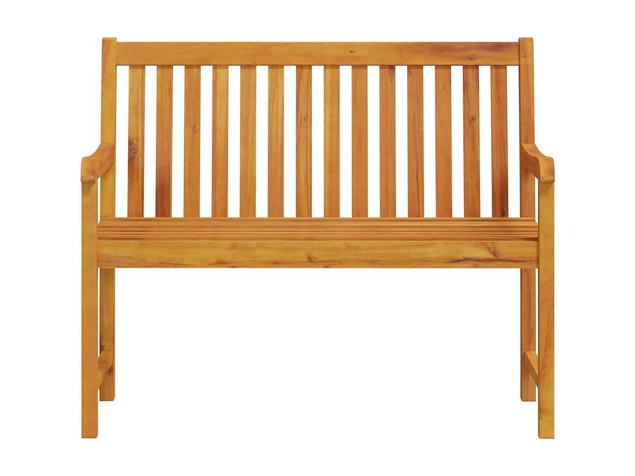 Panca da giardino 110 cm Legno massello di acacia