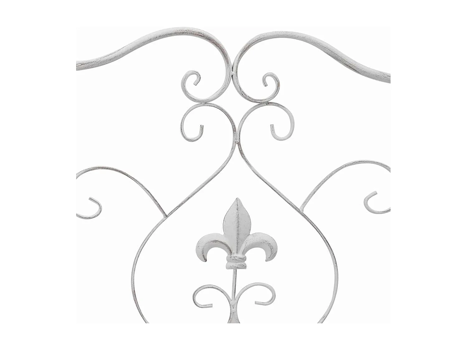 Panca da giardino bianca 104 x 54 x 93cm Acciaio