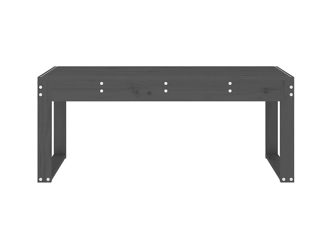 Grijze tuinbank 110x38x45 cm massief grenenhout