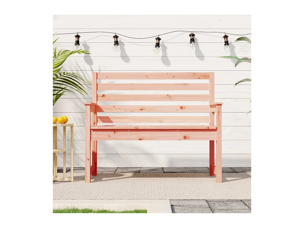 Banco de jardín 109x48x91,5 cm madera maciza douglas